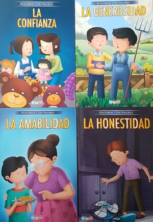 PACK HISTORIAS CON VALORES (HONESTIDAD,AMABILIDAD,GENEROSIDAD,CONFIANZA) BBMCW9644