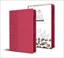 SANTA BIBLIA RVR 1960 - CREMALLERA FUCSIA - T. MANUAL - L.GRANDE - IMITACION CUERO