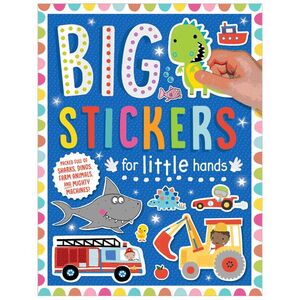 BIG STICKERS FOR LITTLE HANDS SHARKS, DINOS, FARM ANIMALS AND MIGHTY MACHINES