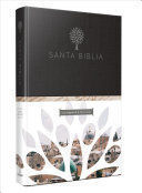 SANTA BIBLIA RVR 1960 - LETRA GRANDE, TAPA DURA NEGRA CON IMÁGENES DE TIERRA SANTA