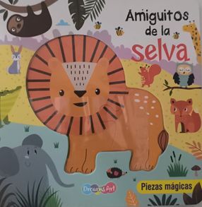 Portada de PIEZAS MAGICAS: AMIGUITOS DE LA SELVA CON ROMPECABEZA  BBDAR0463