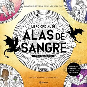 Portada de LIBRO OFICIAL DE ALAS DE SANGRE PARA COLOREAR