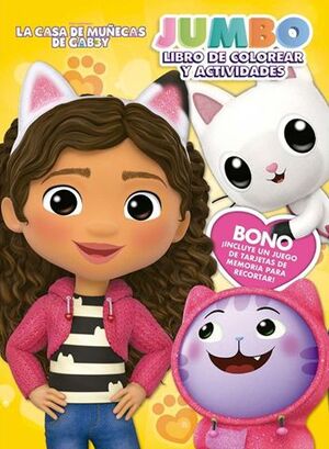 LA CASA DE MUÑECAS DE GABBY: JUMBO LIBRO DE COLOREAR Y ACTIVIDADES