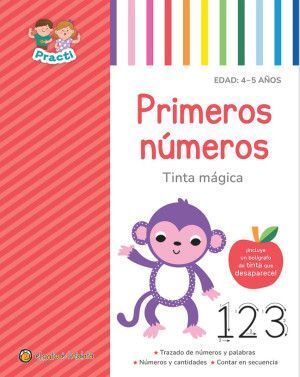 Portada de PRACTI: PRIMEROS NÚMEROS: 1,2,3 ( TINTA MÁGICA )