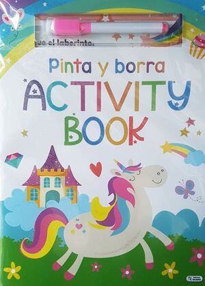 PINTA Y BORRA ACTIVITY BOOK UNICORNIO CPC208
