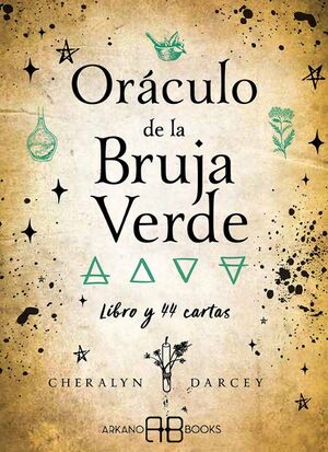 Portada de ORÁCULO DE LA BRUJA VERDE (LIBRO Y 44 CARTAS)