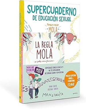 PACK APRENDE CON MENSTRUITA (LA REGLA MOLA + SUPERCUADERNO DE EDU CACIÓN SEXUAL) (MENSTRUITA)
