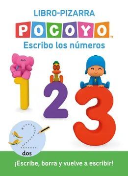 POCOYÓ. LECTOESCRITURA - ESCRIBO LOS NÚMEROS. (LIBRO-PIZARRA): ESCRIBE, BORRA Y VUELVE A ESCRIBIR!