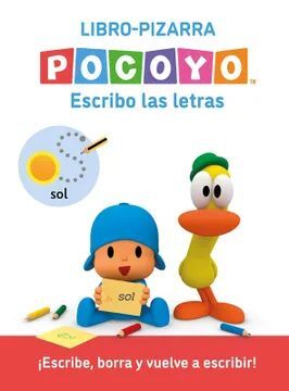 POCOYÓ. LECTOESCRITURA - ESCRIBO LAS LETRAS. (LIBRO-PIZARRA): ESCRIBE, BORRA Y VUELVE A ESCRIBIR!