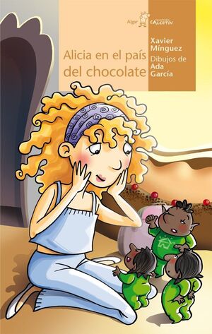 CALCETIN AMARILLO. ALICIA EN EL PAÍS DEL CHOCOLATE