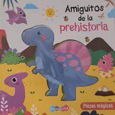 Portada de PIEZAS MAGICAS: AMIGUITOS DE LA PREHISTORIA CON ROMPECABEZA  BBDAR0463
