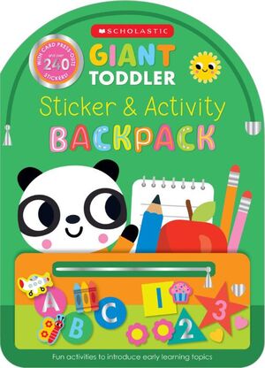 Portada de MOCHILA GIGANTE DE PEGATINAS Y ACTIVIDADES PARA NIÑOS PEQUEÑOS