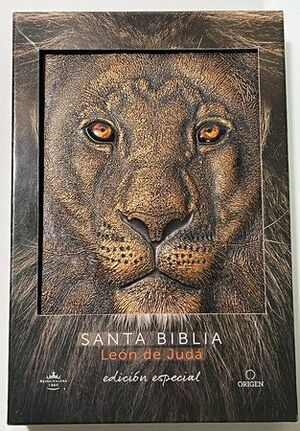 Portada de BIBLIA RVR 1960 LETRA GRANDE LEON DE JUDA EDICION ESPECIAL BRONCE